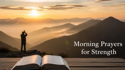 morning prayers for strength