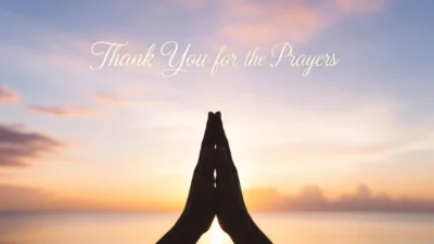 thank you for prayers