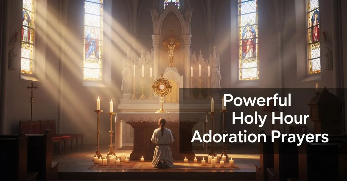 Powerful Holy Hour Adoration Prayers