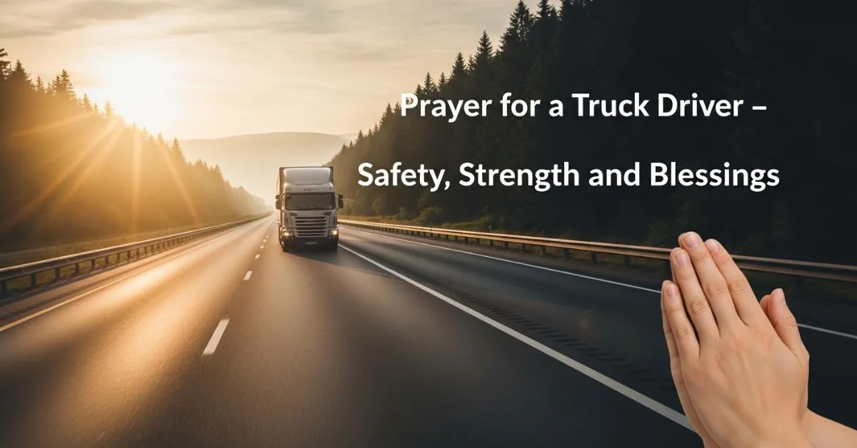 prayer for a truck driver