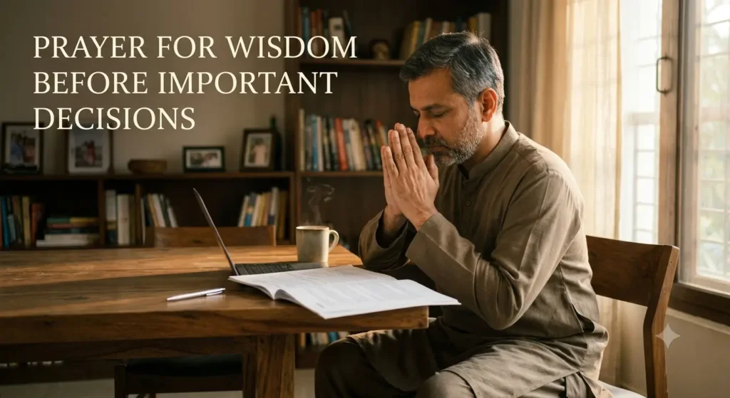 Prayer for Wisdom Before Important Decisions