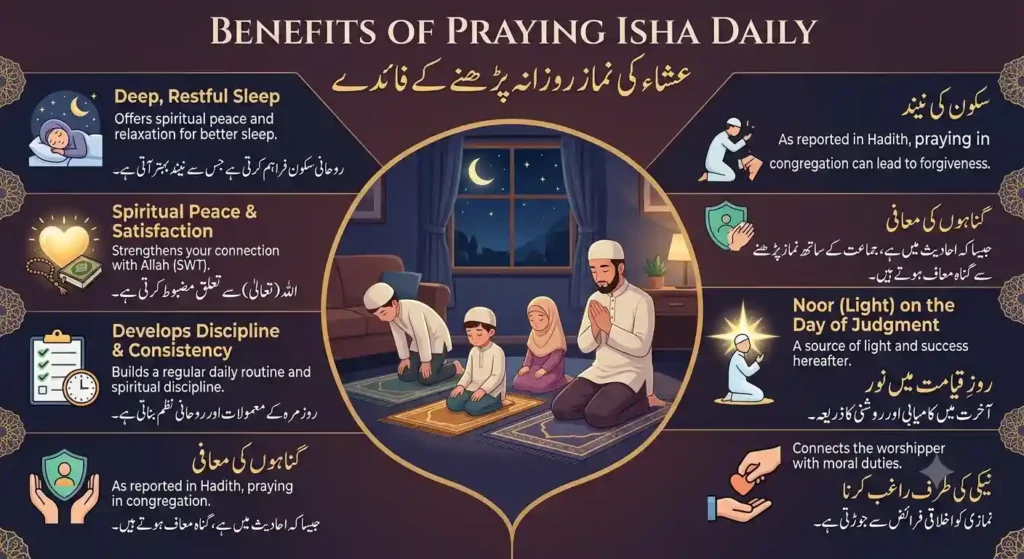 Benefits of Praying Isha Daily