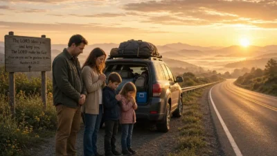 Prayer before a long road trip