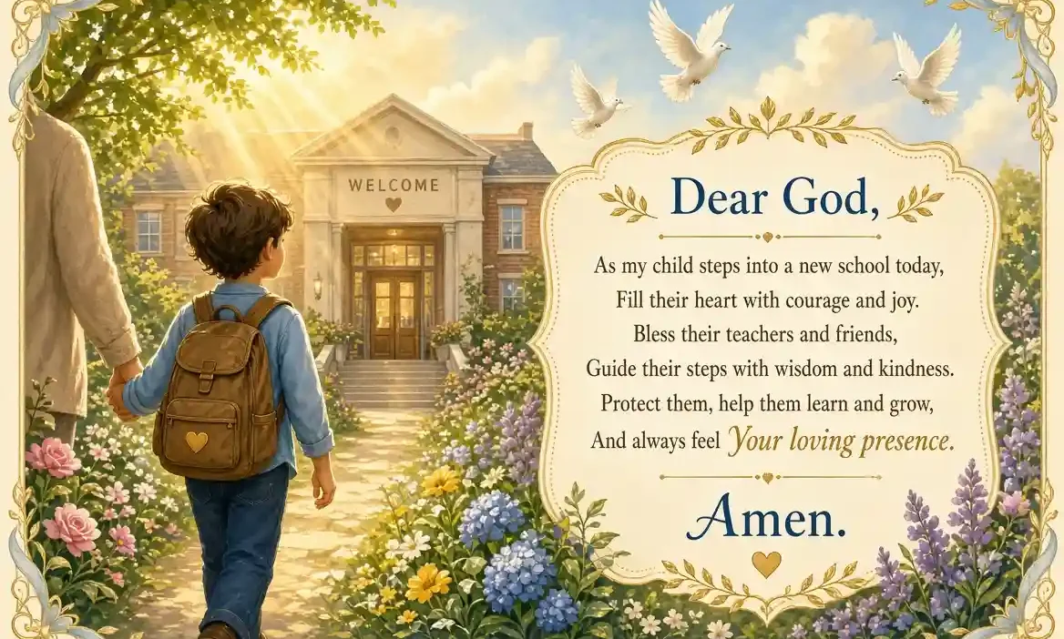 Prayer for a child starting a new school