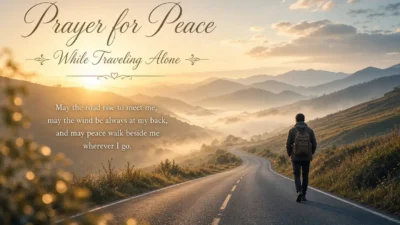 Prayer for peace while traveling alone