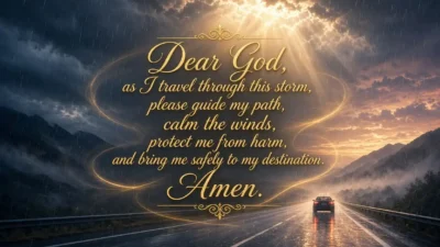 Prayer for safe travel during bad weather