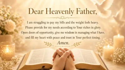 Prayer when struggling to pay bills